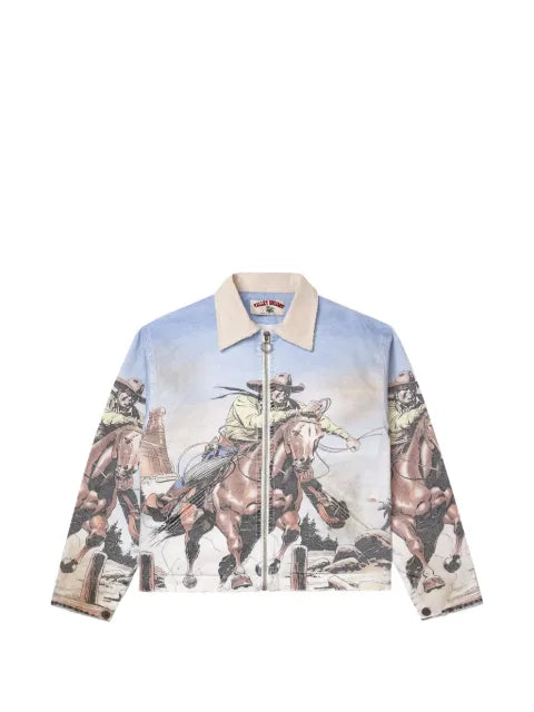 Vale graphic zip jacket