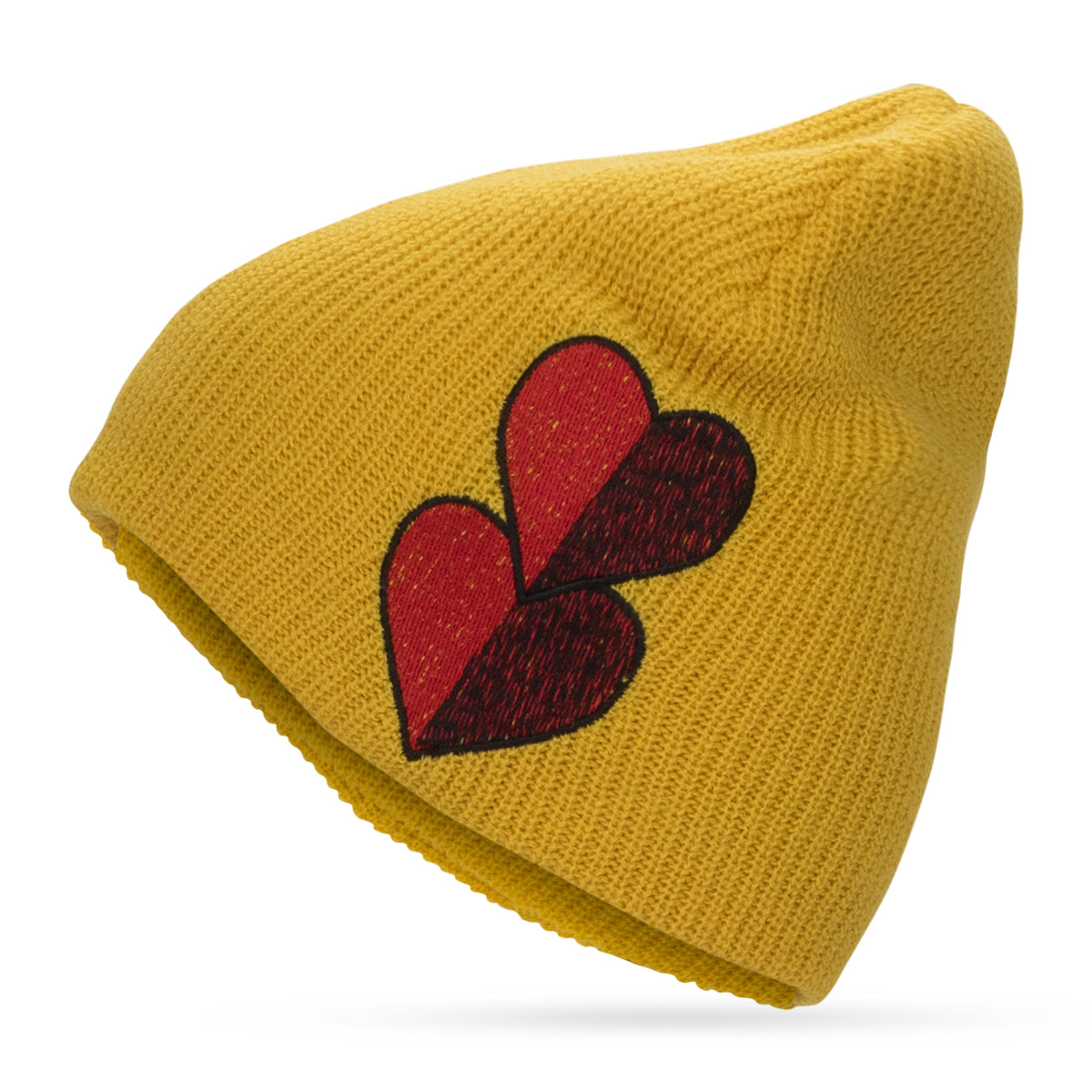 Yellow Heart Beanie