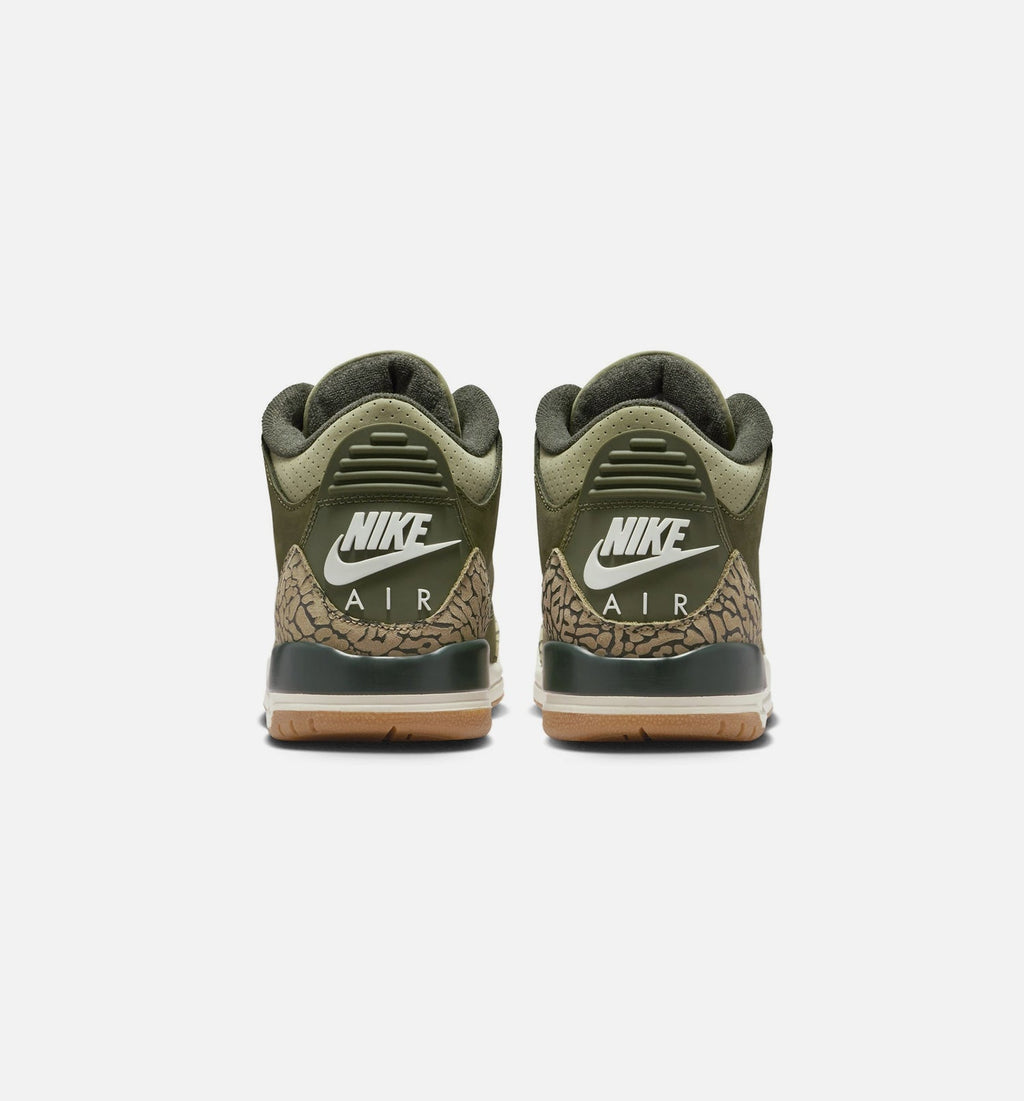 Air Jordan 3 Retro “Medium Olive” Grade School Lifestyle Shoes (GS)