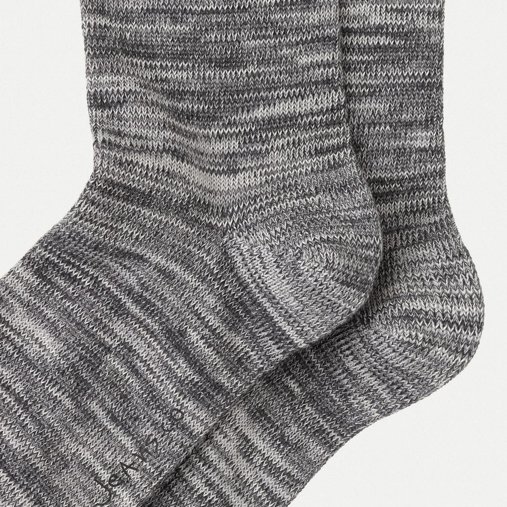 Nudie Jeans Rasmusson Multi Yarn Socks: Dark Grey