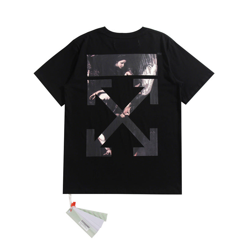 Off-White Arrow Graphic Print Short Sleeve Tee Streetwear Unisex