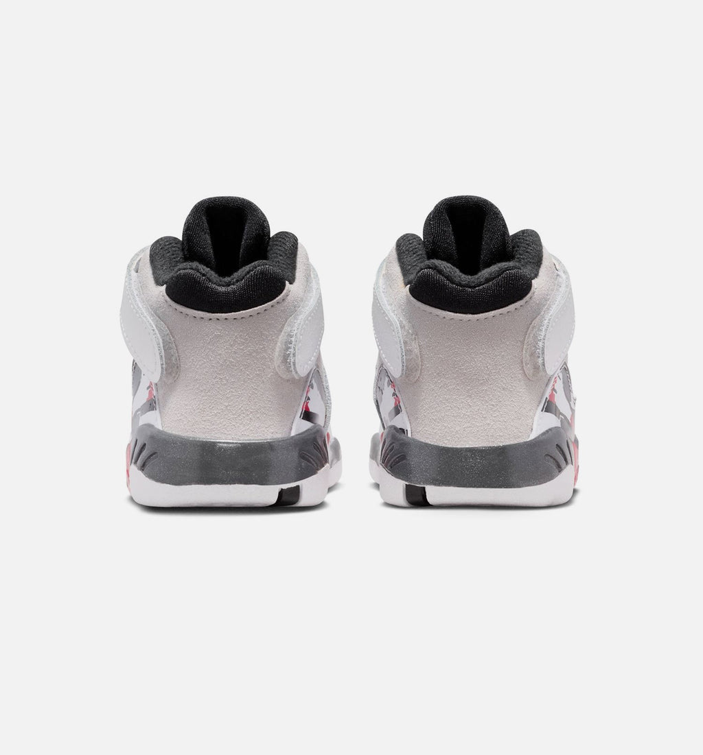 Air Jordan 8 Retro True Red Infant/Toddler Lifestyle Shoes – White/Black/True Red