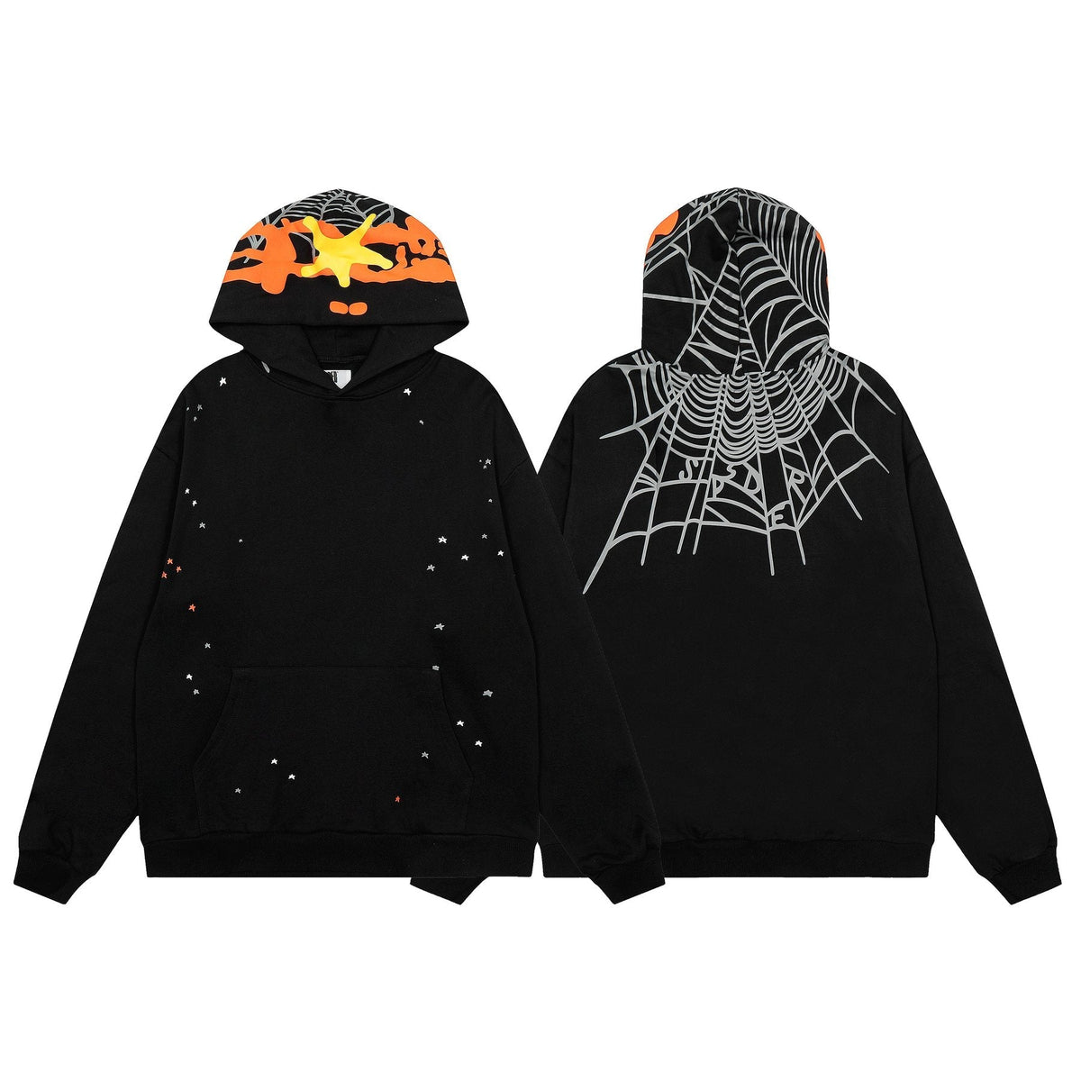 Sp5der Spiderweb Graphic Hoodie & Jogger Matching Set