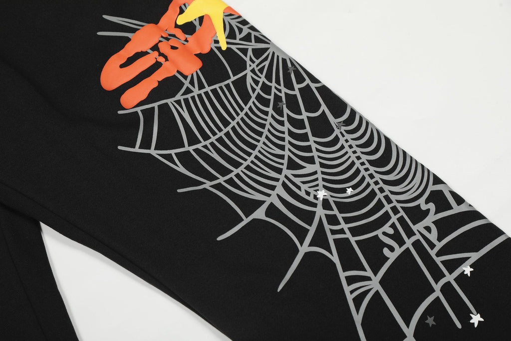 Sp5der Spiderweb Graphic Hoodie & Jogger Matching Set