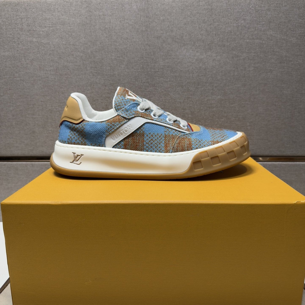 Louis Vuitton Men's Patterned Low-Top Sneakers - Rubber Outsole